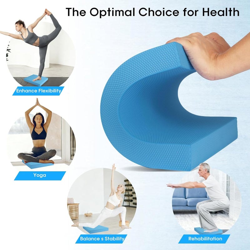 MBKHFLL Exercise Balance Pad，Balance Foam Mat for Physical Therapy Equipment & Strength Stability Training, Slip Resistant Foam Mat for Yoga, Pilates, Meditation，Gardening knee pads - Image 4